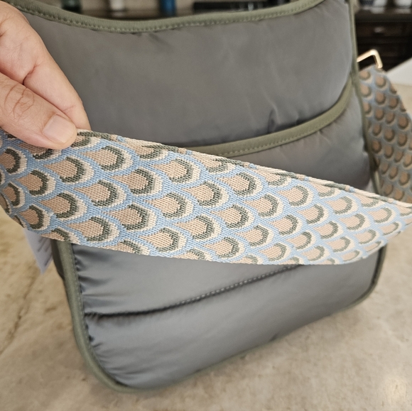 New! Beautiful Ah-dorned Quilted Messenger Bag - Picture 2 of 7